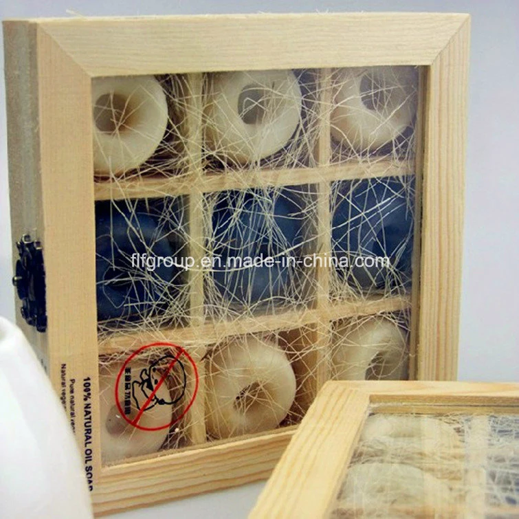 Eco-Friendly Customized Pine Wood Compartments Clear Window Wooden Tea Boxes